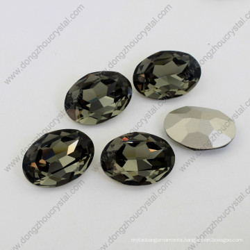 Black Diamond Fancy Crystal Stones Beads